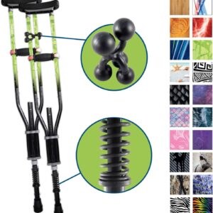 York Nordic - Spring Cushion Crutches Perfect for Sports Injuries and Travel